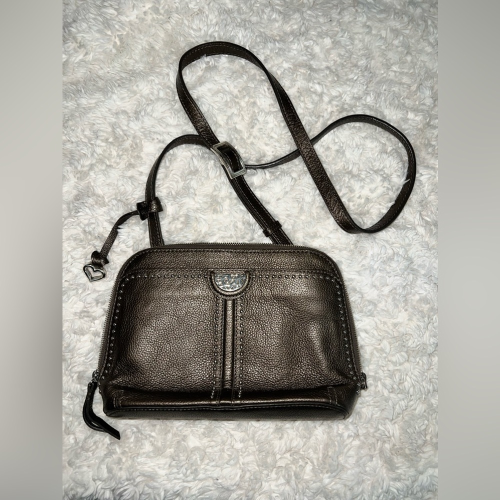 Brighton Gunmetal Crossbody Purse